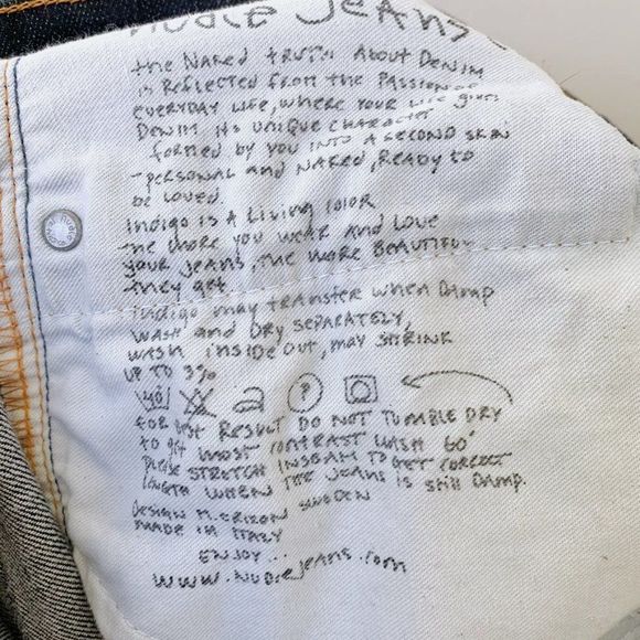 Nudie Slim Cut Dark Wash Jeans - Picture 7 of 7